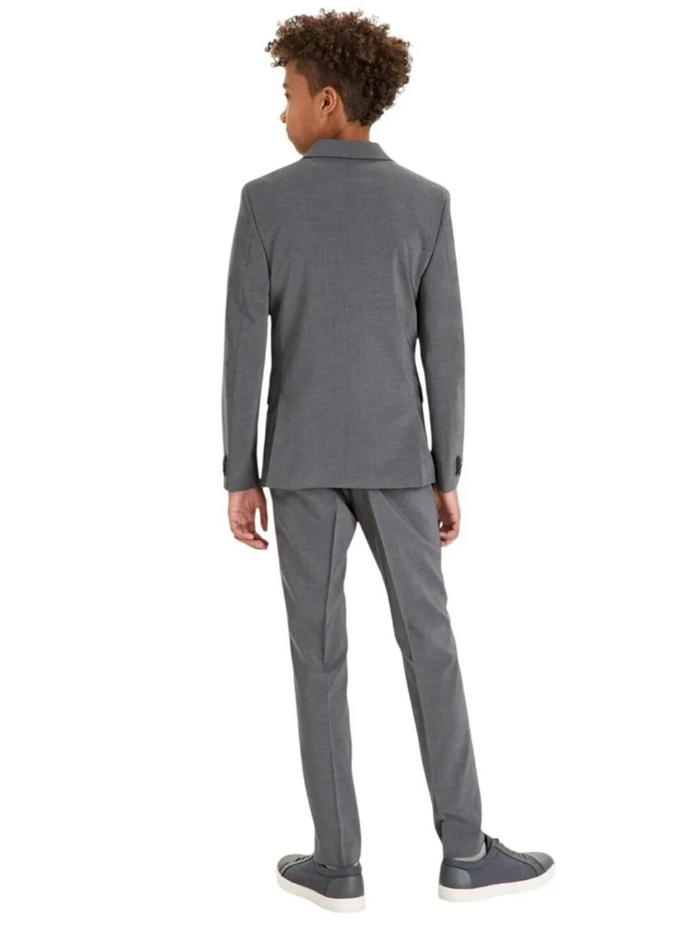 NWT Kenneth Cole Reaction Boys Stretch Slim Fit Blazer Suit Jacket Med Gray 16R